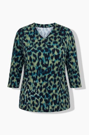 Moda za polnejše Majica 3/4 rukava leopard uzorka plus velikost, xxl, Ulla Popken in Johann Popken (JP1880)
