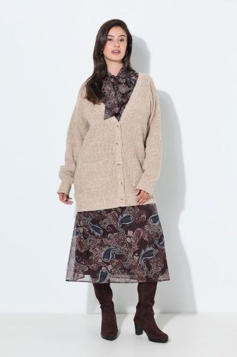 Moda za polnejše Kardigan na kopčanje plus velikost, xxl, Ulla Popken in Johann Popken (JP1880)