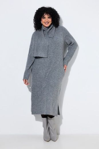 Moda za polnejše Haljina midi dugih rukava s dodatkom šala plus velikost, xxl, Ulla Popken in Johann Popken (JP1880)