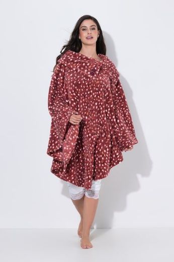 Moda za polnejše Pončo od pliša povišenog ovratnika plus velikost, xxl, Ulla Popken in Johann Popken (JP1880)