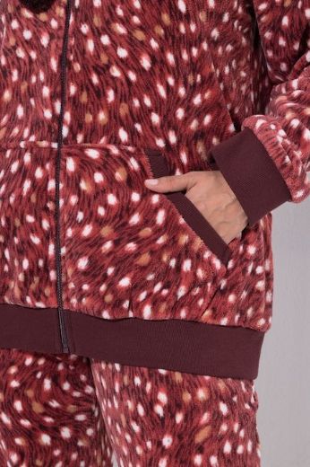 Moda za polnejše Majica dugih rukava od pliša s patentnim zatvaračem i kapuljačom plus velikost, xxl, Ulla Popken in Johann Popken (JP1880)