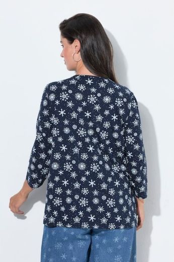 Moda za polnejše Majica 3/4 rukava V ovratnika plus velikost, xxl, Ulla Popken in Johann Popken (JP1880)