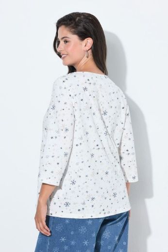 Moda za polnejše Majica 3/4 rukava V ovratnika plus velikost, xxl, Ulla Popken in Johann Popken (JP1880)