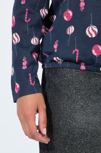 Moda za polnejše Bluza dugih rukava s božićnim motivom plus velikost, xxl, Ulla Popken in Johann Popken (JP1880)