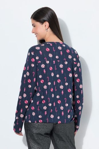 Moda za polnejše Bluza dugih rukava s božićnim motivom plus velikost, xxl, Ulla Popken in Johann Popken (JP1880)