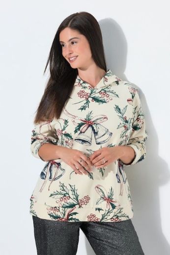 Moda za polnejše Majica dugih rukava s kapuljačom i božićnim motivom plus velikost, xxl, Ulla Popken in Johann Popken (JP1880)