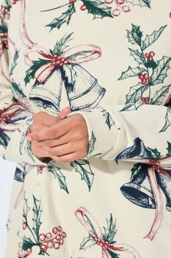 Moda za polnejše Majica dugih rukava s kapuljačom i božićnim motivom plus velikost, xxl, Ulla Popken in Johann Popken (JP1880)