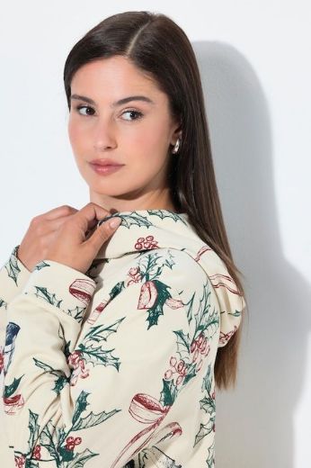 Moda za polnejše Majica dugih rukava s kapuljačom i božićnim motivom plus velikost, xxl, Ulla Popken in Johann Popken (JP1880)