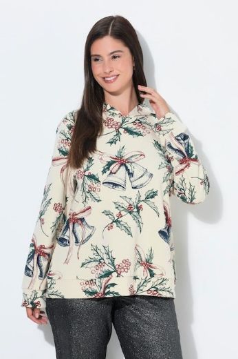 Moda za polnejše Majica dugih rukava s kapuljačom i božićnim motivom plus velikost, xxl, Ulla Popken in Johann Popken (JP1880)