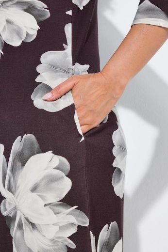 Moda za polnejše Haljina midi 3/4 rukava cvjetnog uzorka plus velikost, xxl, Ulla Popken in Johann Popken (JP1880)