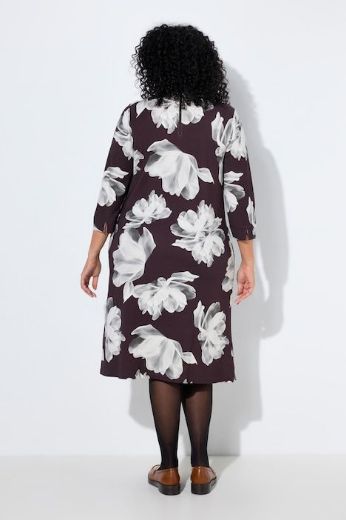 Moda za polnejše Haljina midi 3/4 rukava cvjetnog uzorka plus velikost, xxl, Ulla Popken in Johann Popken (JP1880)