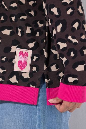 Moda za polnejše Majica dugih rukava šireg kroja leopard uzorka plus velikost, xxl, Ulla Popken in Johann Popken (JP1880)