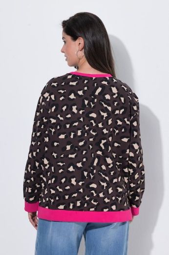 Moda za polnejše Majica dugih rukava šireg kroja leopard uzorka plus velikost, xxl, Ulla Popken in Johann Popken (JP1880)