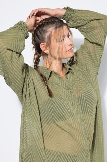Moda za polnejše Bluza dugih rukava od šifona plus velikost, xxl, Ulla Popken in Johann Popken (JP1880)