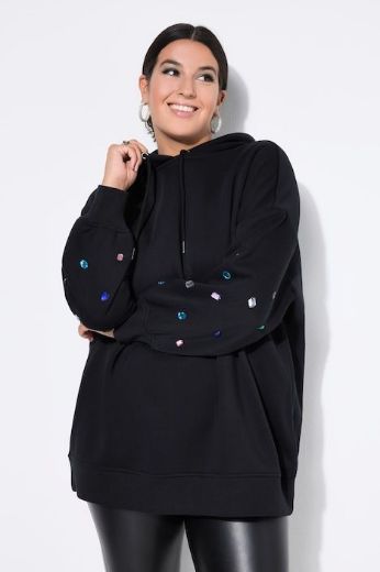 Moda za polnejše Majica dugih rukava šireg kroja s kapuljačom plus velikost, xxl, Ulla Popken in Johann Popken (JP1880)