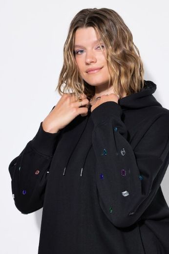 Moda za polnejše Majica dugih rukava šireg kroja s kapuljačom plus velikost, xxl, Ulla Popken in Johann Popken (JP1880)