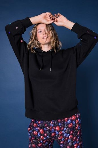 Moda za polnejše Majica dugih rukava šireg kroja s kapuljačom plus velikost, xxl, Ulla Popken in Johann Popken (JP1880)