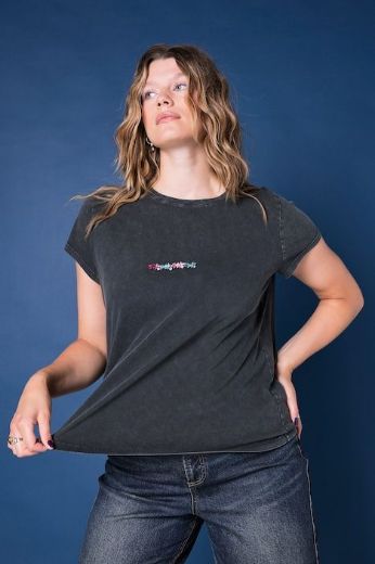 Moda za polnejše Majica kratkih rukava s ukrasnim kamenčićima plus velikost, xxl, Ulla Popken in Johann Popken (JP1880)