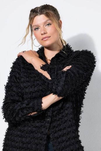 Moda za polnejše Bluza dugih rukava s resicama plus velikost, xxl, Ulla Popken in Johann Popken (JP1880)