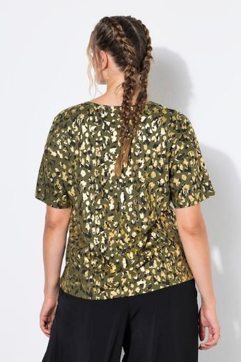 Moda za polnejše Majica kratkih rukava leopard uzorka plus velikost, xxl, Ulla Popken in Johann Popken (JP1880)