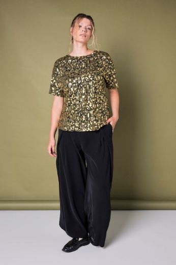 Moda za polnejše Majica kratkih rukava leopard uzorka plus velikost, xxl, Ulla Popken in Johann Popken (JP1880)
