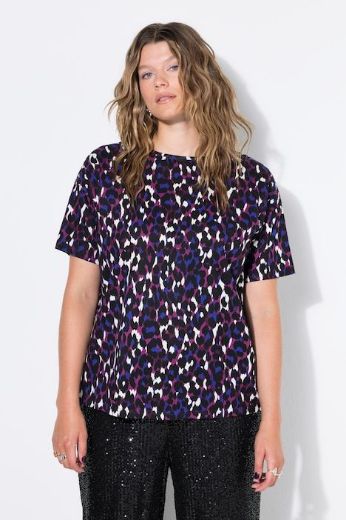 Moda za polnejše Majica kratkih rukava šireg kroja leopard uzorka plus velikost, xxl, Ulla Popken in Johann Popken (JP1880)