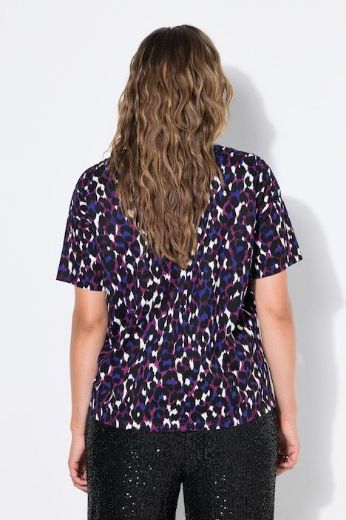 Moda za polnejše Majica kratkih rukava šireg kroja leopard uzorka plus velikost, xxl, Ulla Popken in Johann Popken (JP1880)