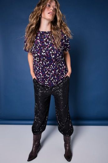 Moda za polnejše Majica kratkih rukava šireg kroja leopard uzorka plus velikost, xxl, Ulla Popken in Johann Popken (JP1880)
