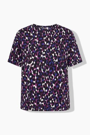 Moda za polnejše Majica kratkih rukava šireg kroja leopard uzorka plus velikost, xxl, Ulla Popken in Johann Popken (JP1880)