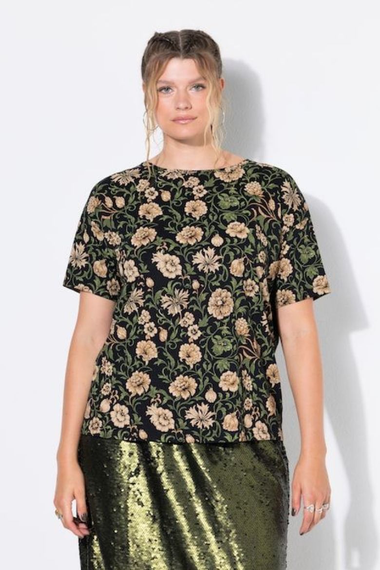 Moda za polnejše Majica kratkih rukava plus velikost, xxl, Ulla Popken in Johann Popken (JP1880)