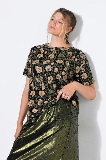 Moda za polnejše Majica kratkih rukava plus velikost, xxl, Ulla Popken in Johann Popken (JP1880)