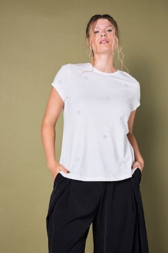 Moda za polnejše Majica kratkih rukava s ukrasnim perlicama plus velikost, xxl, Ulla Popken in Johann Popken (JP1880)