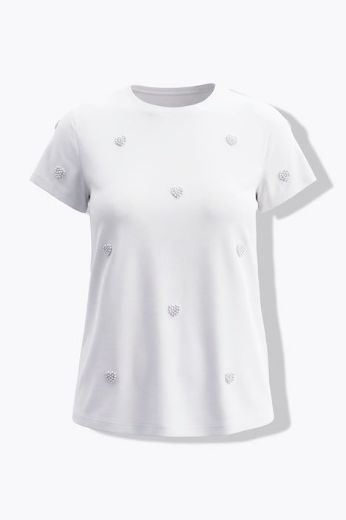 Moda za polnejše Majica kratkih rukava s ukrasnim perlicama plus velikost, xxl, Ulla Popken in Johann Popken (JP1880)