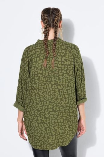 Moda za polnejše Košulja dugih rukava od muslina leopard uzorka plus velikost, xxl, Ulla Popken in Johann Popken (JP1880)