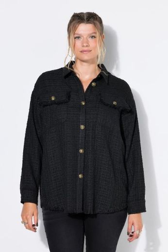 Moda za polnejše Košulja dugih rukava od buklea plus velikost, xxl, Ulla Popken in Johann Popken (JP1880)