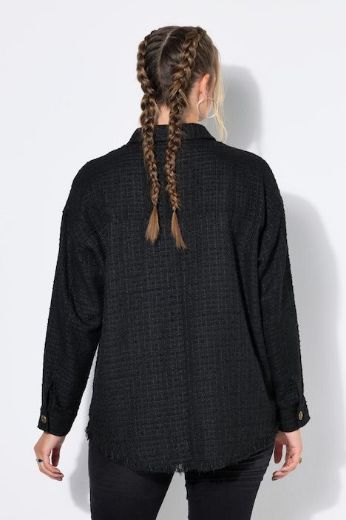 Moda za polnejše Košulja dugih rukava od buklea plus velikost, xxl, Ulla Popken in Johann Popken (JP1880)