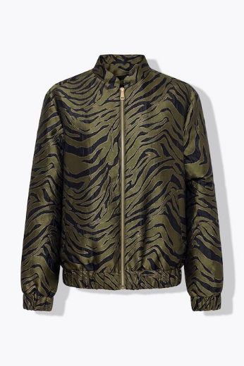 Moda za polnejše Jakna lagana s patentnim zatvaračem zebra uzorka plus velikost, xxl, Ulla Popken in Johann Popken (JP1880)