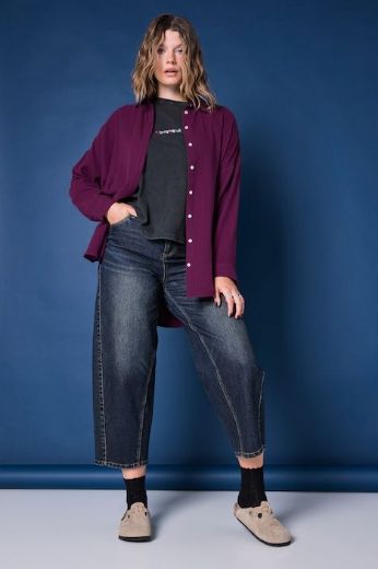 Moda za polnejše Traperice barrel skraćenih nogavica plus velikost, xxl, Ulla Popken in Johann Popken (JP1880)