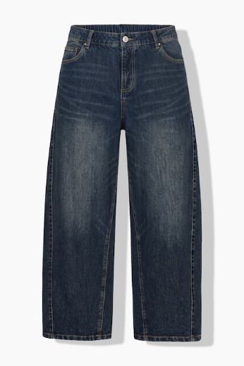 Moda za polnejše Traperice barrel skraćenih nogavica plus velikost, xxl, Ulla Popken in Johann Popken (JP1880)