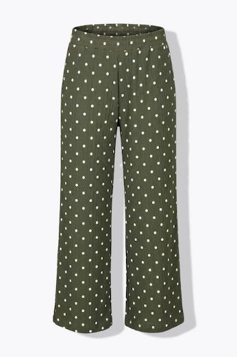 Moda za polnejše Hlače širokih nogavica s uzorkom točkica plus velikost, xxl, Ulla Popken in Johann Popken (JP1880)