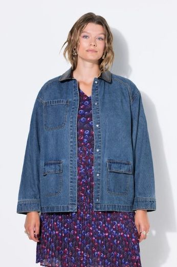 Moda za polnejše Jakna od trapera šireg kroja plus velikost, xxl, Ulla Popken in Johann Popken (JP1880)