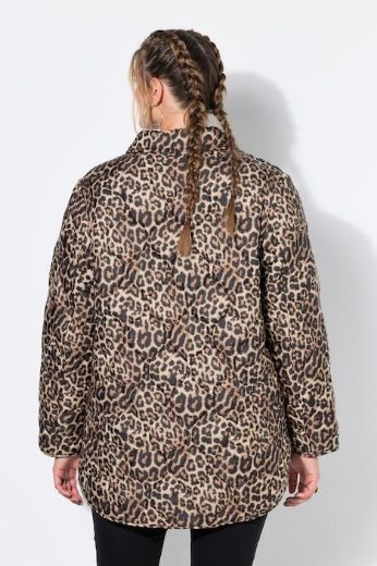 Moda za polnejše Jakna prošivena dužeg kroja leopard uzorka plus velikost, xxl, Ulla Popken in Johann Popken (JP1880)