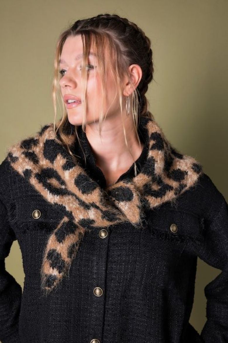 Moda za polnejše Šal s leopard uzorkom plus velikost, xxl, Ulla Popken in Johann Popken (JP1880)