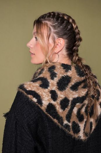 Moda za polnejše Šal s leopard uzorkom plus velikost, xxl, Ulla Popken in Johann Popken (JP1880)