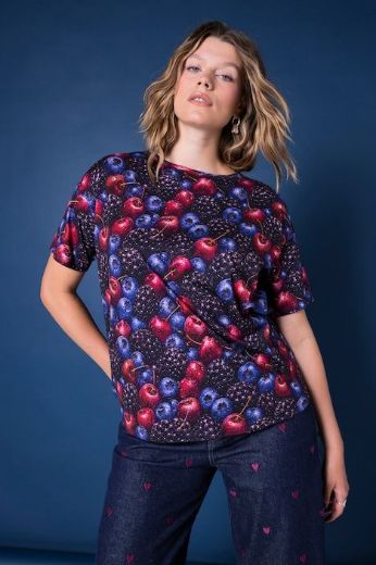 Moda za polnejše Majica kratkih rukava šireg kroja plus velikost, xxl, Ulla Popken in Johann Popken (JP1880)