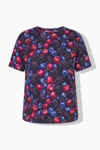 Moda za polnejše Majica kratkih rukava šireg kroja plus velikost, xxl, Ulla Popken in Johann Popken (JP1880)
